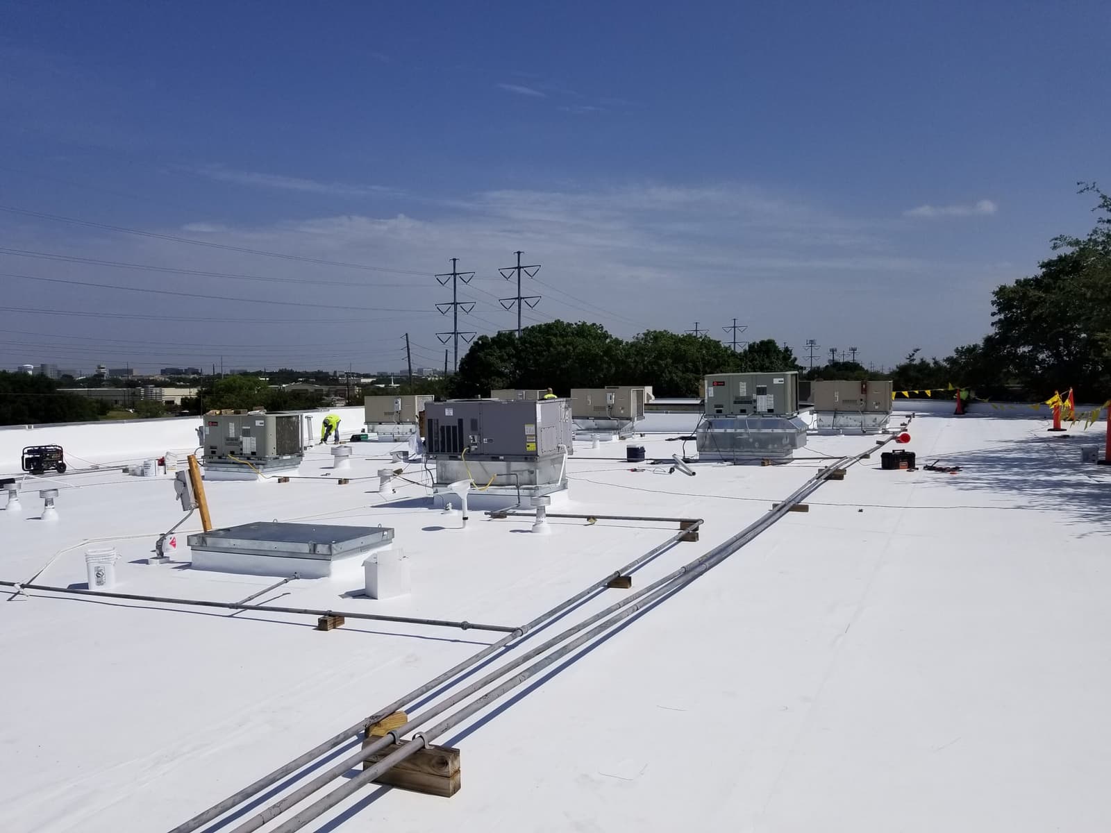 Roof Membrane Tear Repair